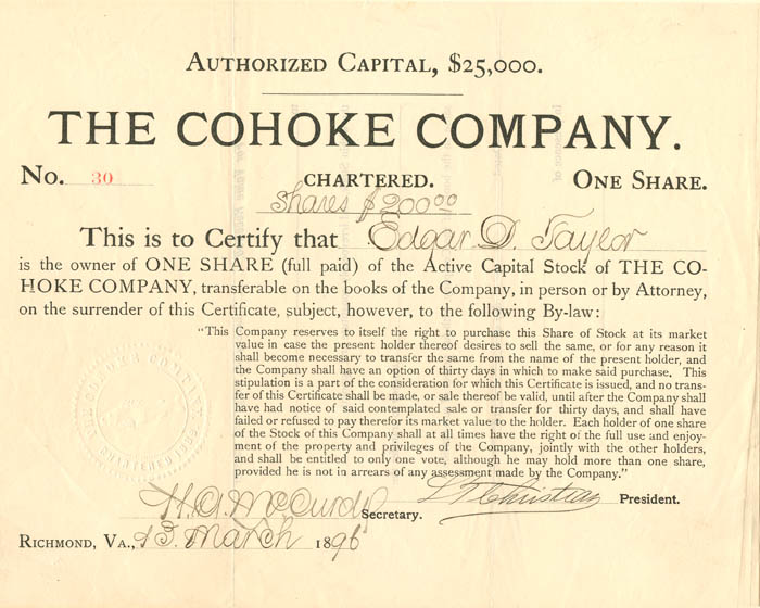 Cohoke Co.